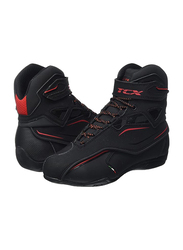 Tcx 9581w Ners Zeta Waterproof Motorcycle Boot, Size 40, Black/Red